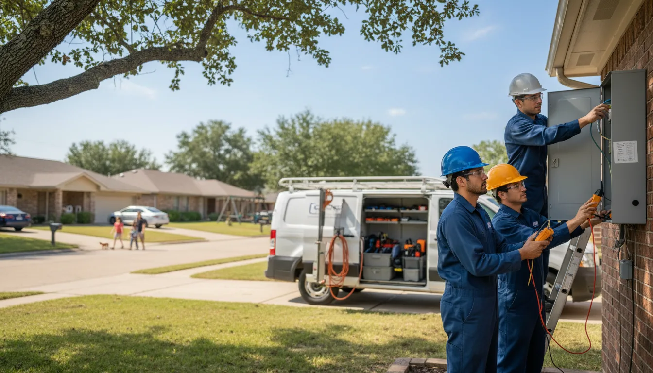 Certified electrician providing emergency electrical services in Mark, IL